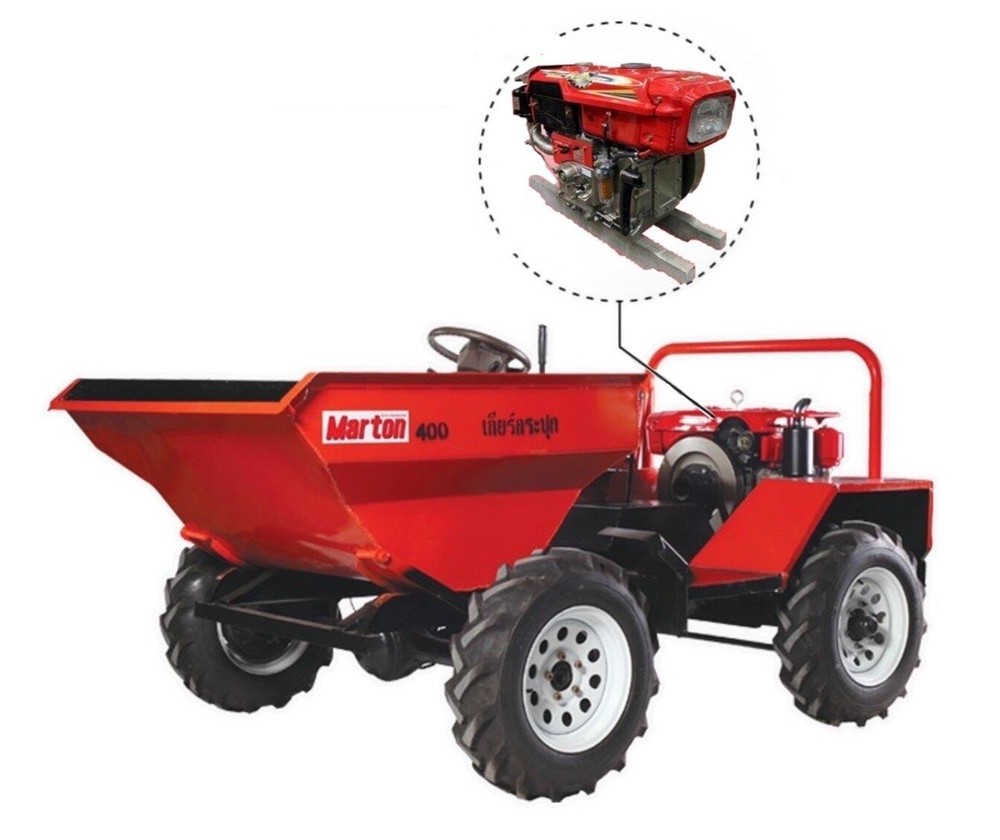 Mart CDP2-400-11HP Dumper truck, 400 liters, diesel, 11 horsepower (Hand crank starter)