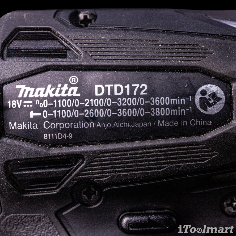 สว่านไขควงกระแทกไร้สาย MAKITA DTD172Z 18V BLACK EDITION (ตัวเปล่า)  