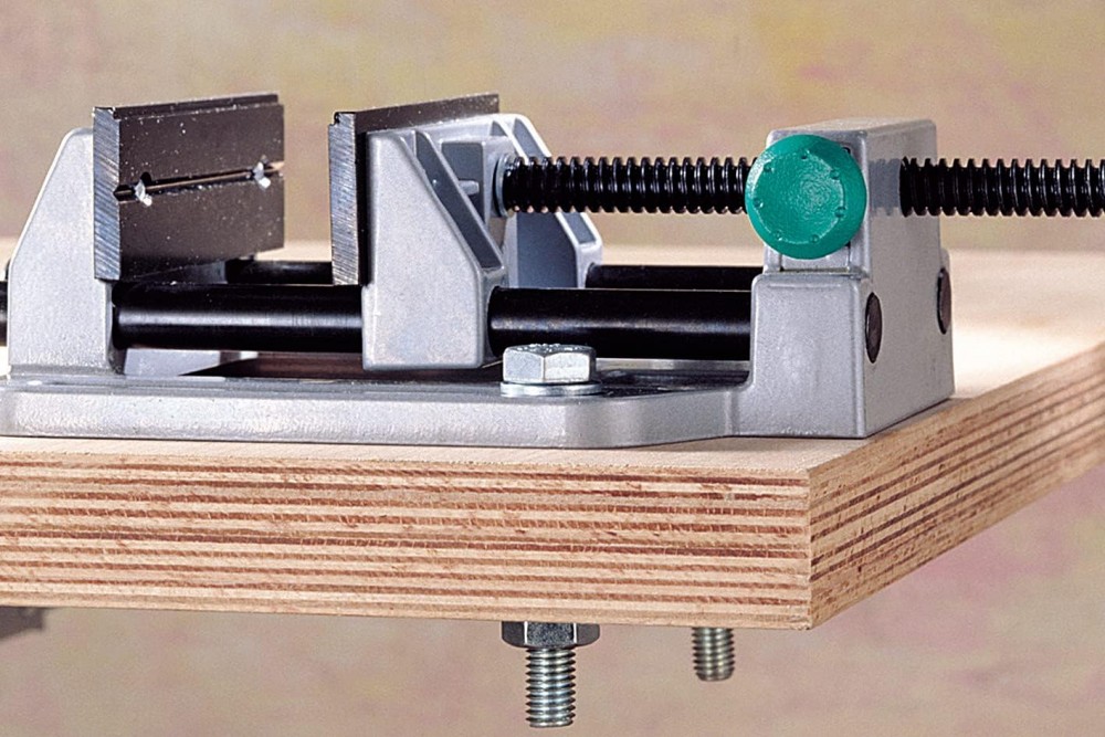 ปากกาจับชิ้นงาน สว่านแท่น Wolfcraft 3410000 Quick-Action Vice 100mm
