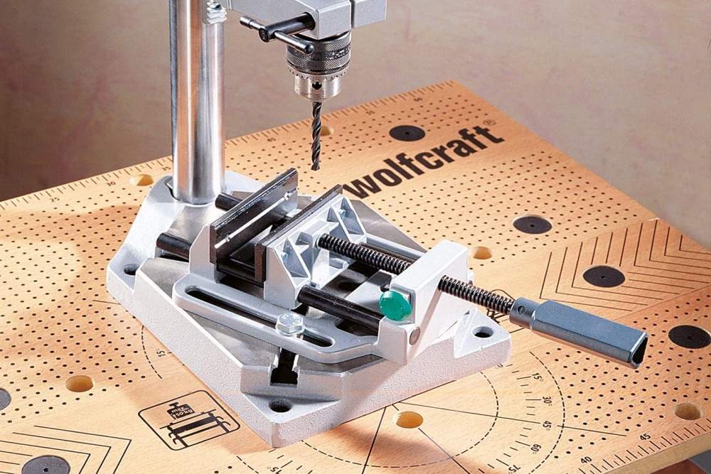 ปากกาจับชิ้นงาน สว่านแท่น Wolfcraft 3410000 Quick-Action Vice 100mm