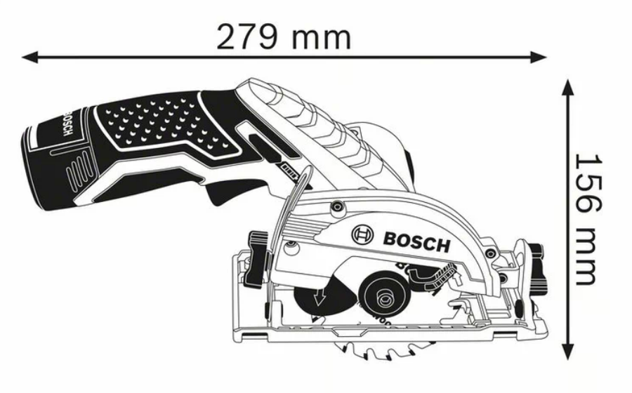 เลื่อยวงเดือนไร้สาย BOSCH GKS 12V-LI (ตัวเปล่า)