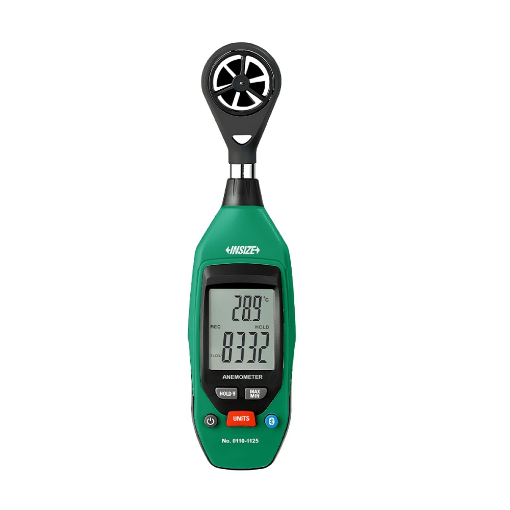เครื่องวัดความเร็วลม INSIZE 0110-1125 ระบบบลูทูธ 4.0 (Anemometer)