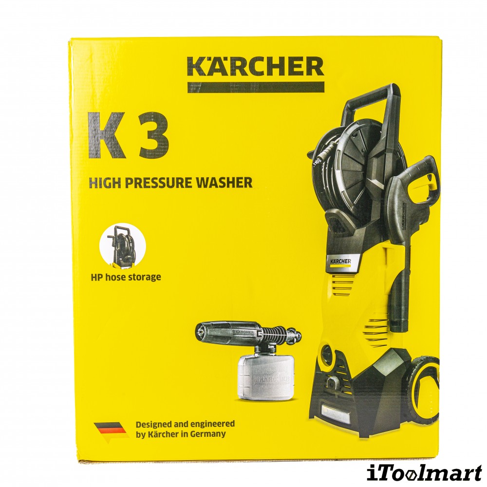 เครื่องฉีดน้ำแรงดันสูง Karcher K 3 Plus HR แรงดันสูงสุด 120 บาร์ 1 599 261 0