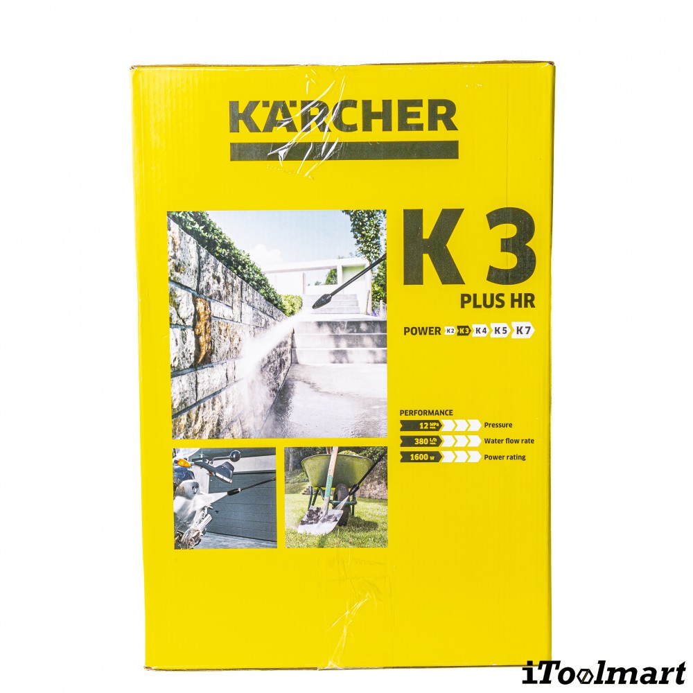เครื่องฉีดน้ำแรงดันสูง Karcher K 3 Plus HR แรงดันสูงสุด 120 บาร์ 1 599 261 0