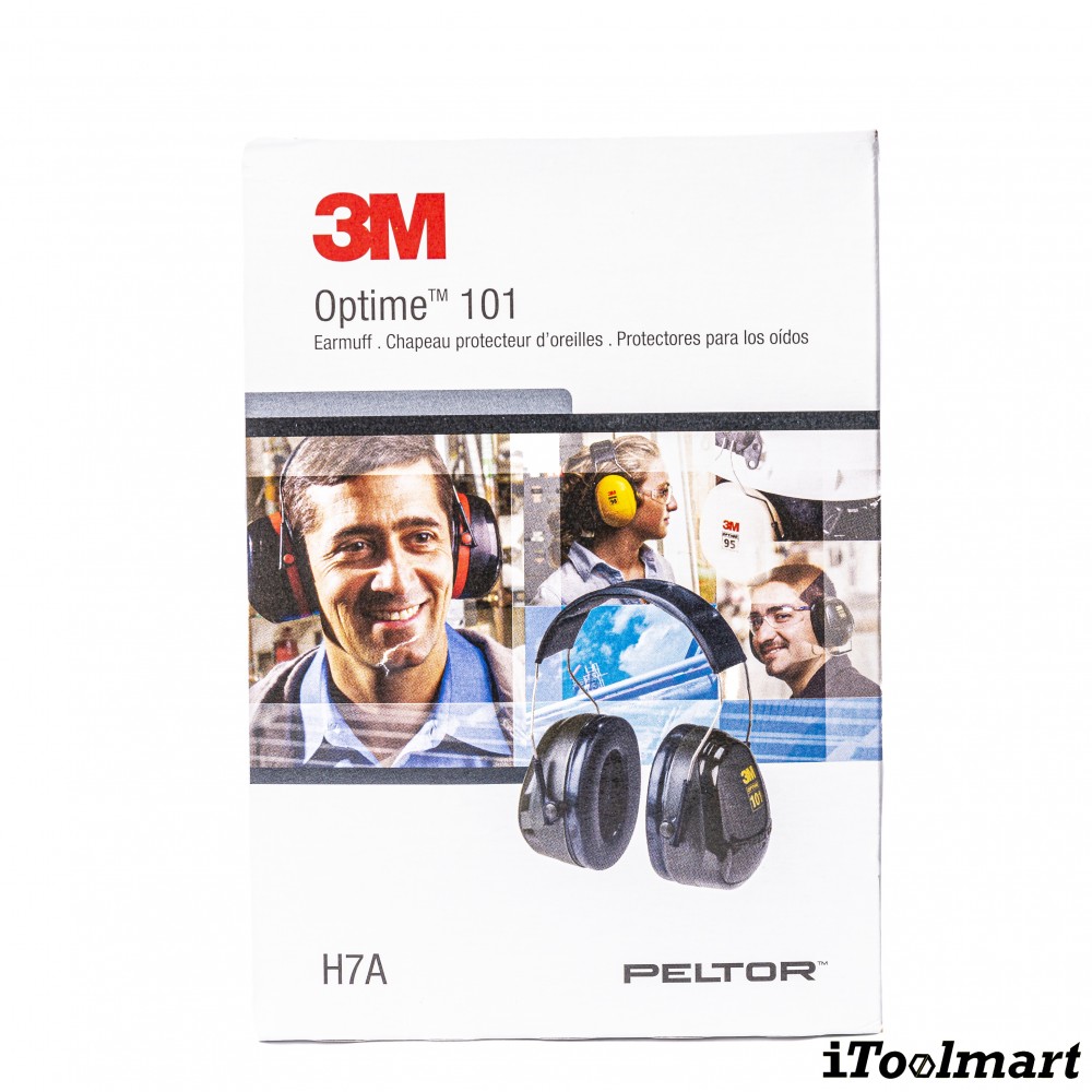 ที่ครอบหูลดเสียง 3M H7A PELTOR Optime 101 แบบคาดศีรษะ ค่าการลดเสียง 27 เดซิเบล