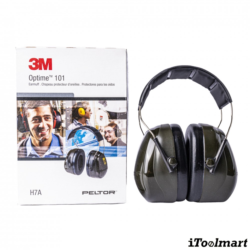 ที่ครอบหูลดเสียง 3M H7A PELTOR Optime 101 แบบคาดศีรษะ ค่าการลดเสียง 27 เดซิเบล