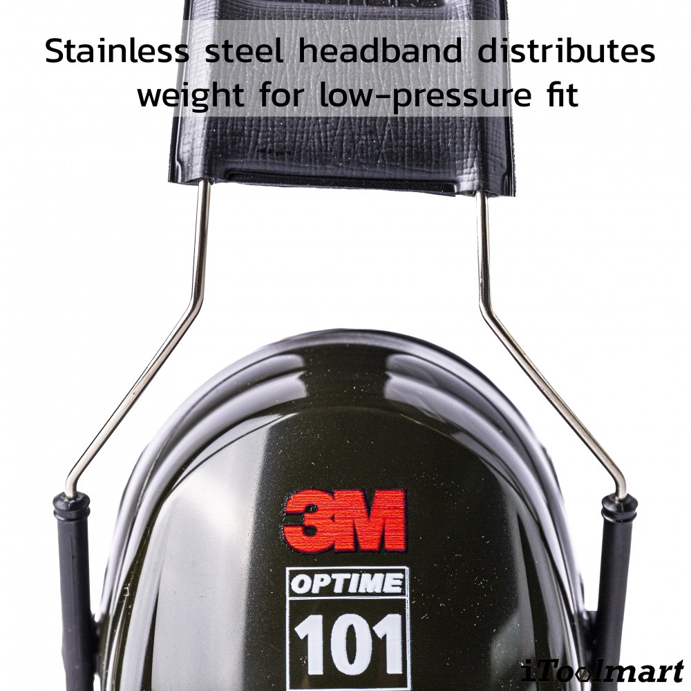 ที่ครอบหูลดเสียง 3M H7A PELTOR Optime 101 แบบคาดศีรษะ ค่าการลดเสียง 27 เดซิเบล