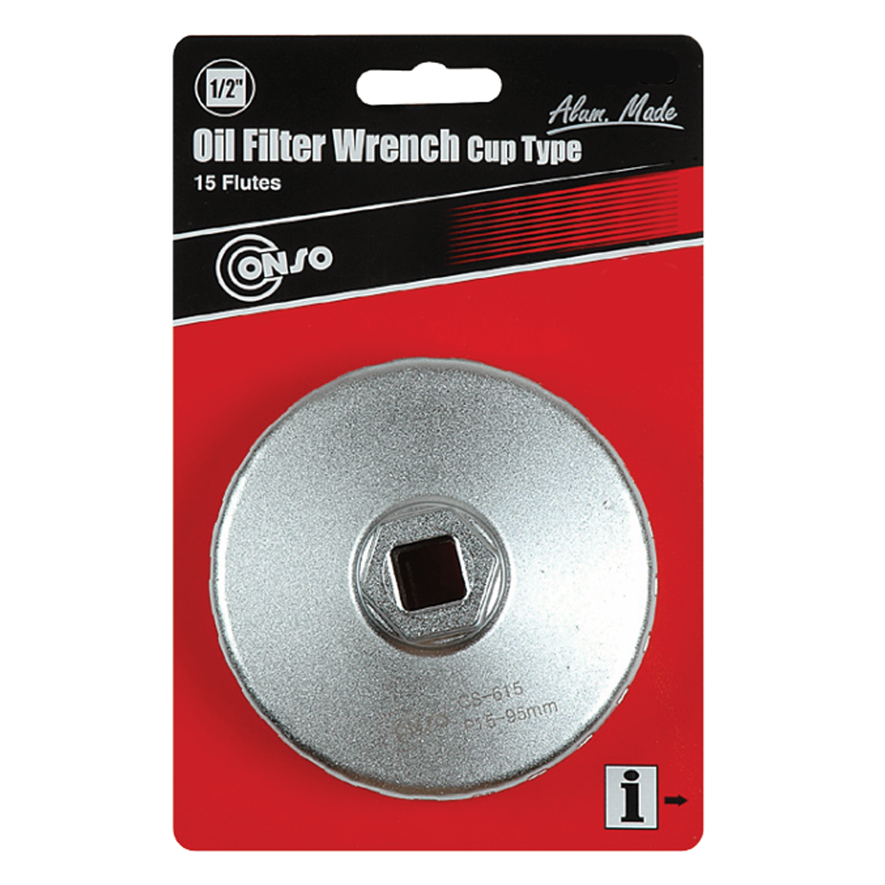 ประแจถอดไส้หม้อกรอง CONSO CS 609 แบบถ้วย  อลูมิเนียม  ขนาด 86 mm x 14