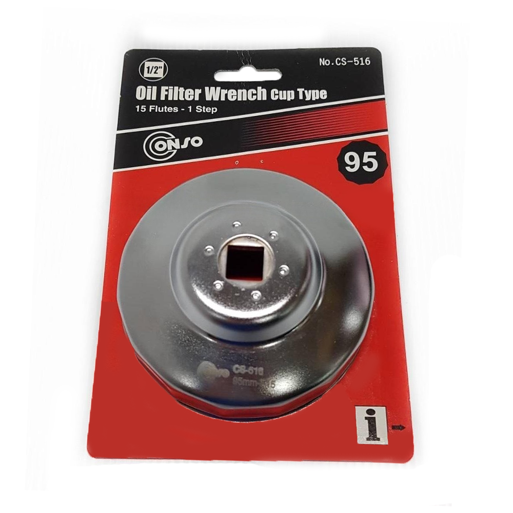 ประแจถอดไส้หม้อกรอง CONSO CS 516 แบบถ้วย ขนาด 95 mm x15 x1