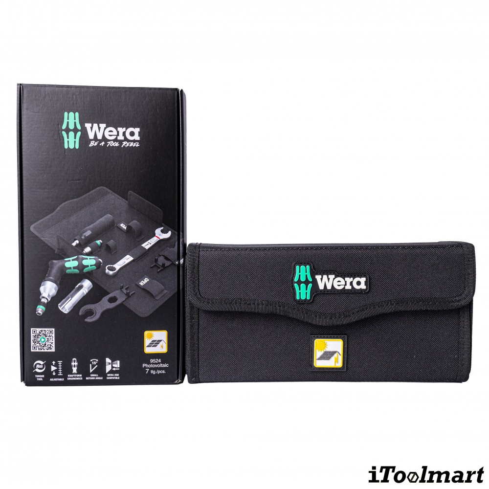 ชุดไขควง Wera 9524 Photovoltaic Mounting Tool Set 1  05136043001 ชุด 7 ชิ้น