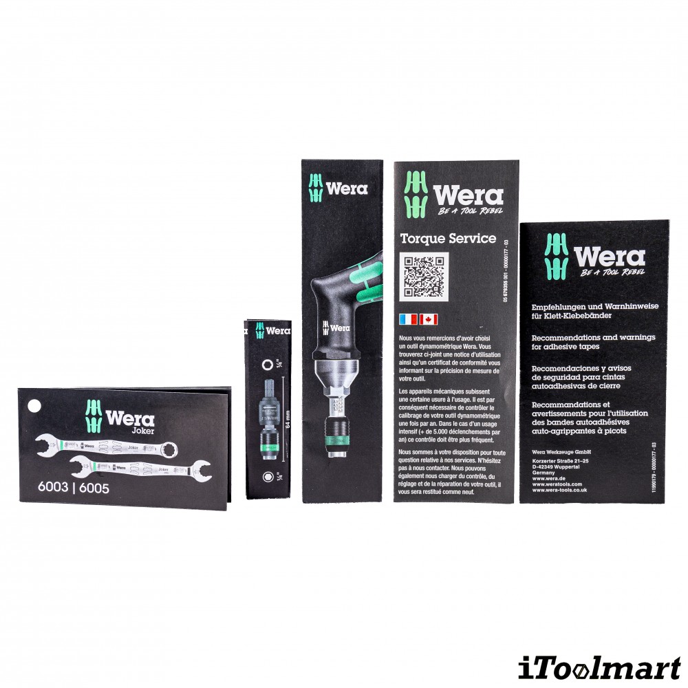 ชุดไขควง Wera 9524 Photovoltaic Mounting Tool Set 1  05136043001 ชุด 7 ชิ้น