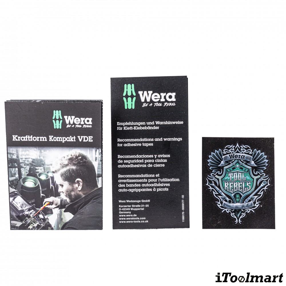 ชุดไขควง Wera Kraftform Kompakt W 2 Maintenance 05135870001 ชุด 35 ชิ้น