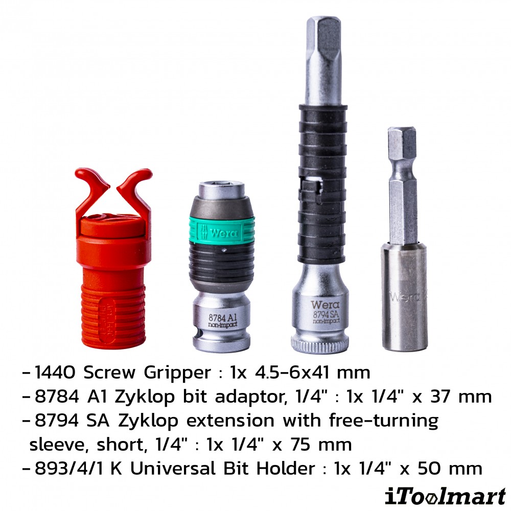 ชุดไขควง Wera Kraftform Kompakt W 2 Maintenance 05135870001 ชุด 35 ชิ้น