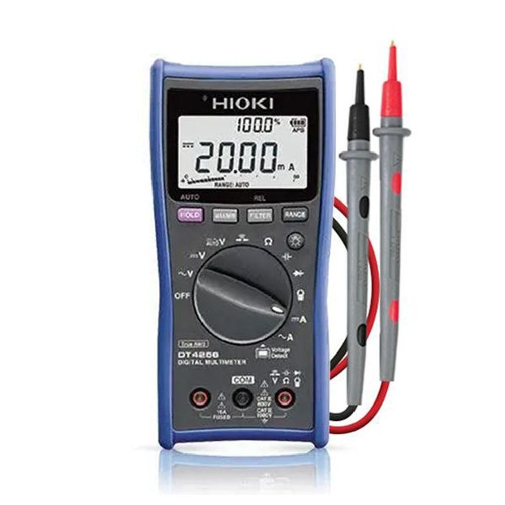 ดิจิตอลมัลติมิเตอร์ HIOKI DT4256 ปุ่มแบบหมุน หน้าจอ LCD  Back light ช่วงการวัด 1000V