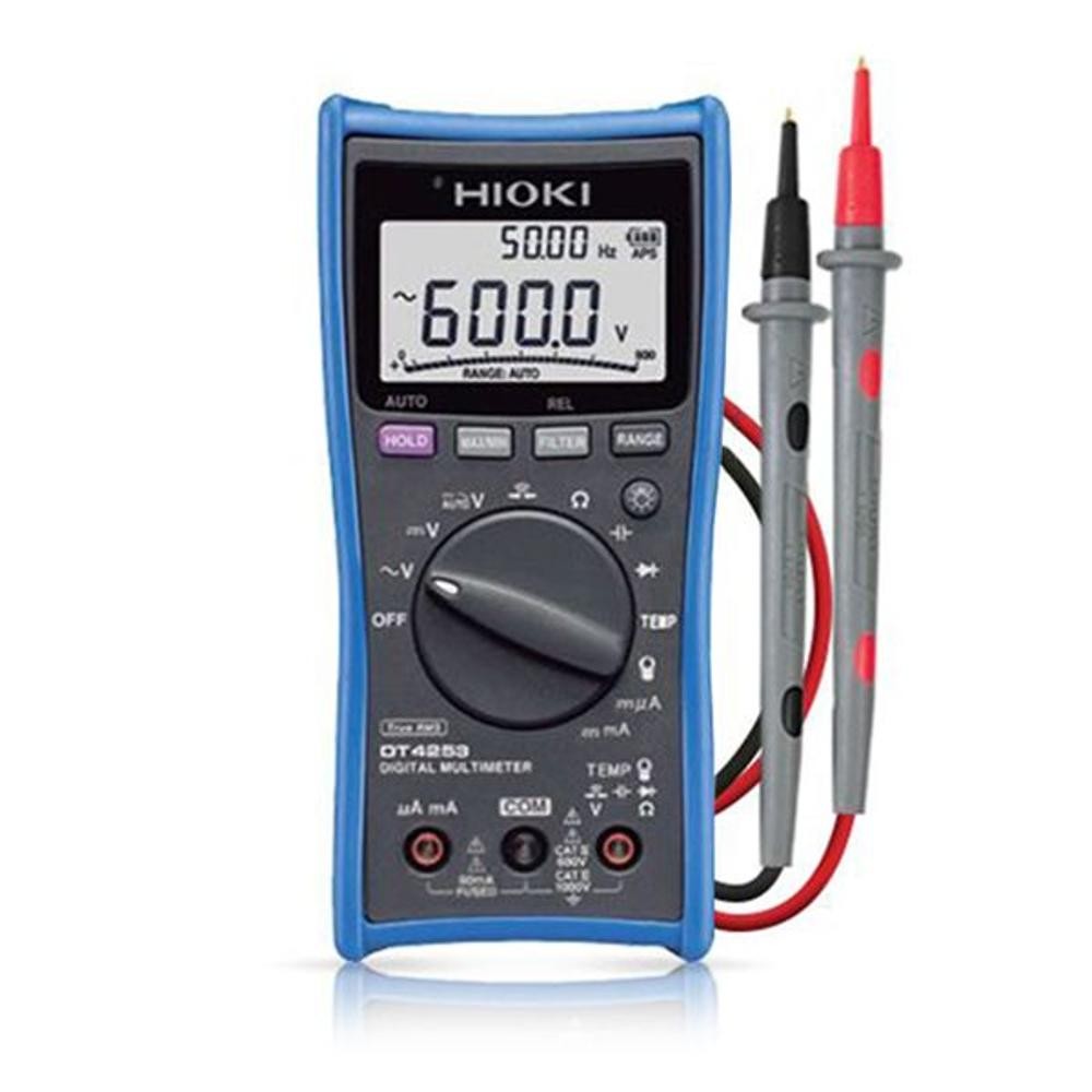 ดิจิตอลมัลติมิเตอร์ HIOKI DT4253 ปุ่มแบบหมุน ช่วงการวัด DC 60μA to 60mA