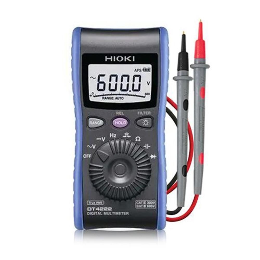 ดิจิตอลมัลติมิเตอร์ HIOKI DT4222  ปุ่มแบบหมุน ช่วงการวัด 600V