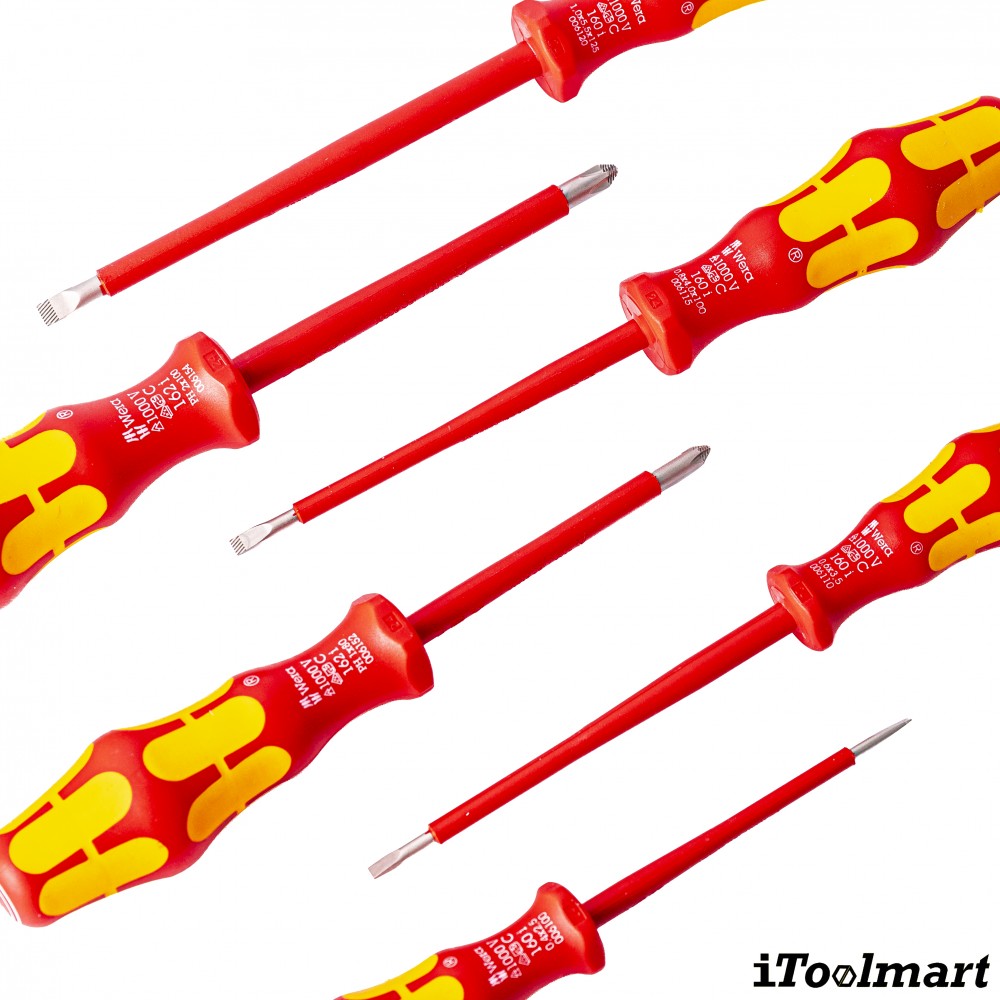 ชุดไขควง Wera 160 i 7 Kraftform Plus Series 100 VDE 05006147001 ชุด 7 ชิ้น