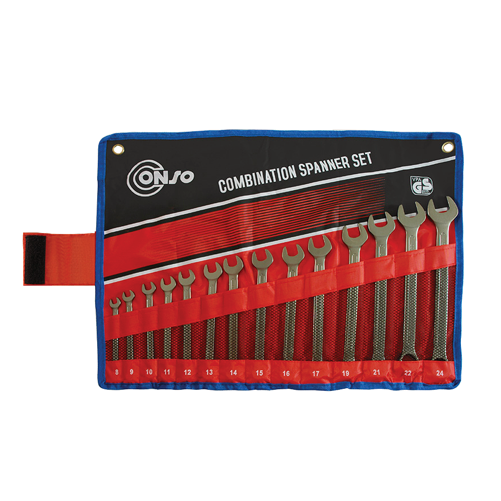 ชุดประแจแหวนข้างปากตาย CONSO SPCT 0114 ขนาด 8 24 มม   14ชิ้น 