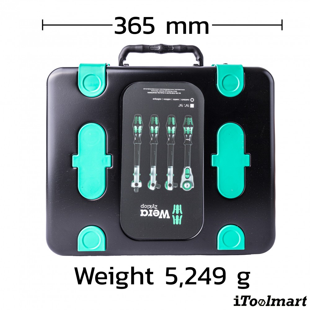 ชุดประแจ Wera Zyklop Speed 8100 SA SC 2 1 4 และ 1 2 5160785001 ชุด 43 ชิ้น