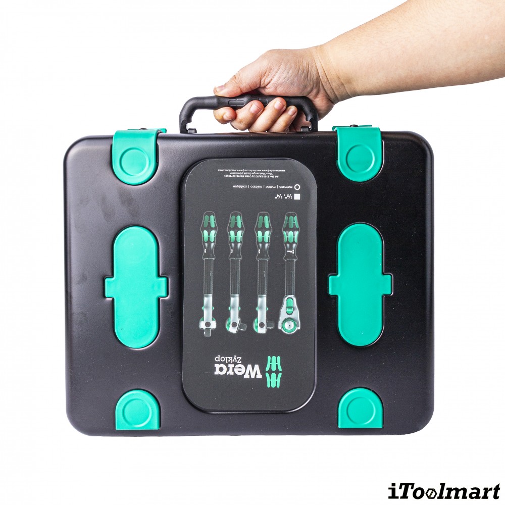 ชุดประแจ Wera Zyklop Speed 8100 SA SC 2 1 4 และ 1 2 5160785001 ชุด 43 ชิ้น