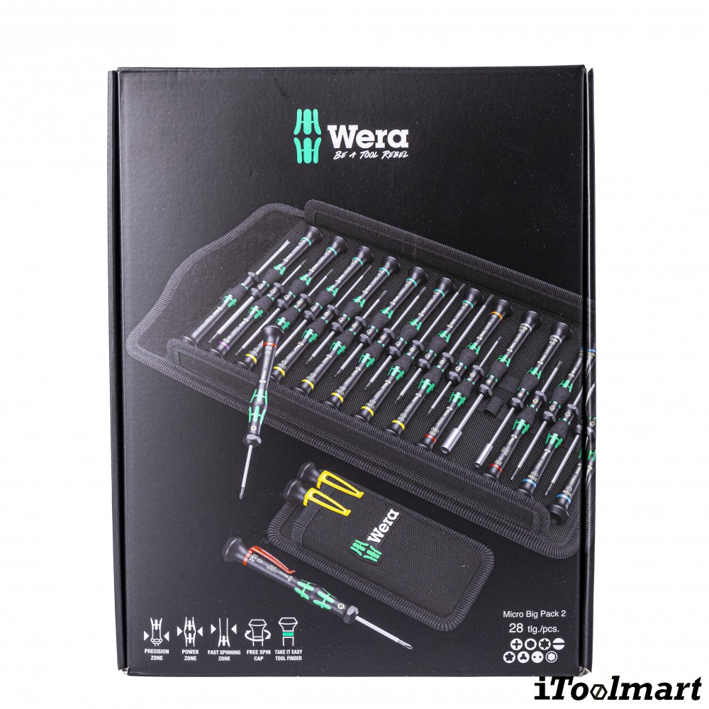ชุดไขควง Wera Kraftform Micro Big Pack 2 05134027001 ชุด 29 ชิ้น  Limited Edition 