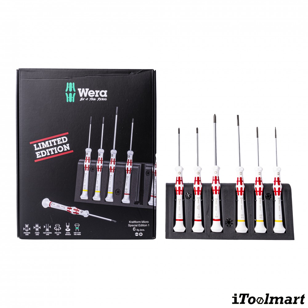 ชุดไขควง Wera Kraftform Micro Special Edition 1 05118190001 ชุด 6 ชิ้น  Japan Limited Edition 