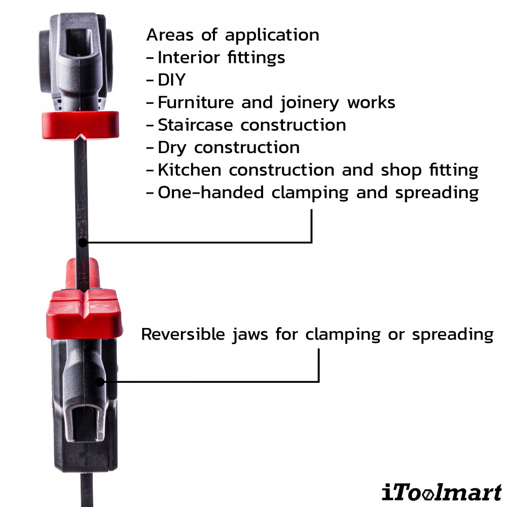 แคลมป์จับชิ้นงาน BESSEY ONE HANDED CLAMP Heavey Duty 900 mm  EZXL90 9