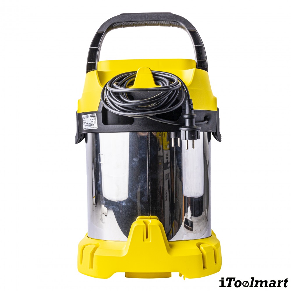 เครื่องดูดฝุ่น น้ำ แห้ง Karcher WD 3 S V 17 4 20 ถังสแตนเลส ขนาด 17 ลิตร ระบบล็อค Pull   Push 1 628 135 0