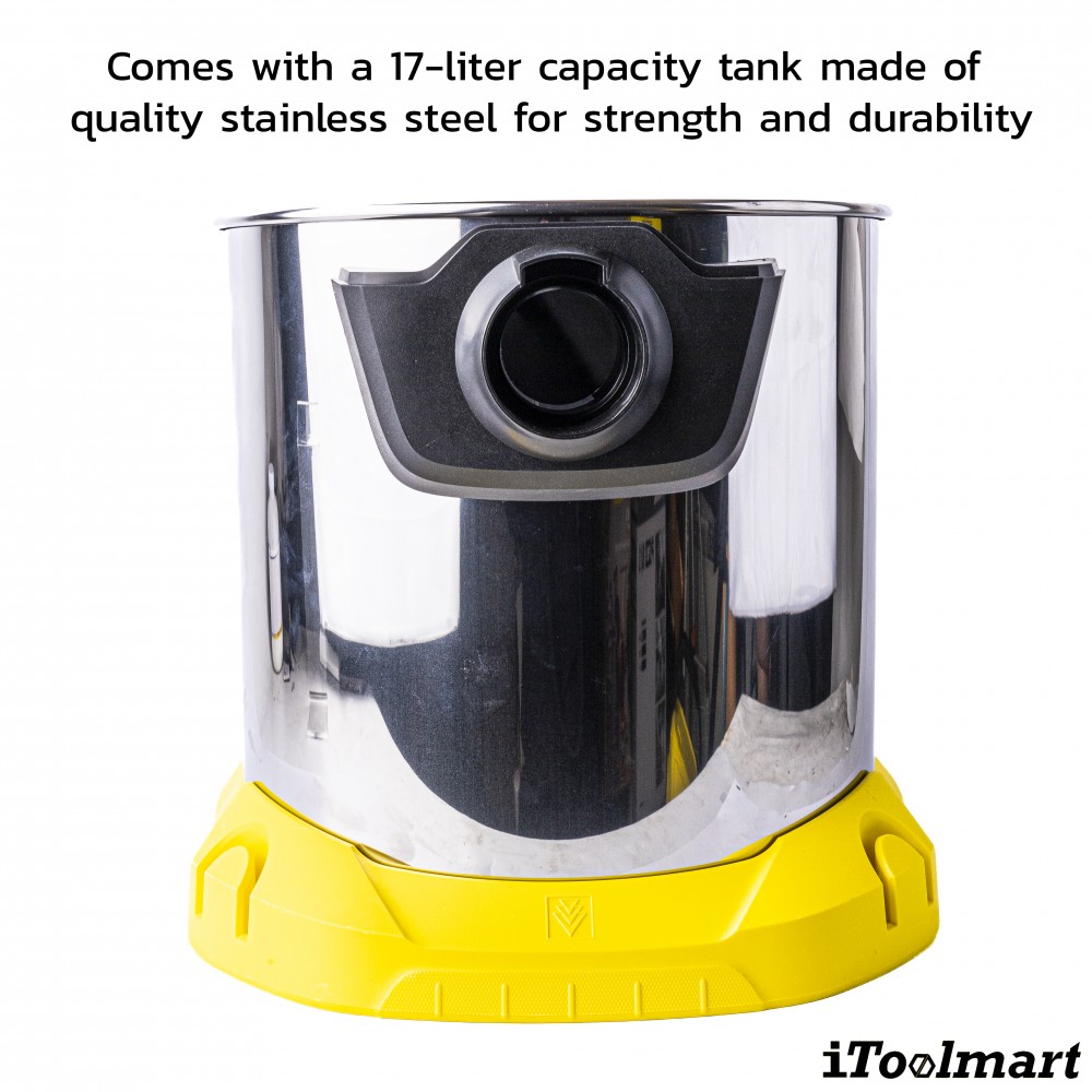 เครื่องดูดฝุ่น น้ำ แห้ง Karcher WD 3 S V 17 4 20 ถังสแตนเลส ขนาด 17 ลิตร ระบบล็อค Pull   Push 1 628 135 0