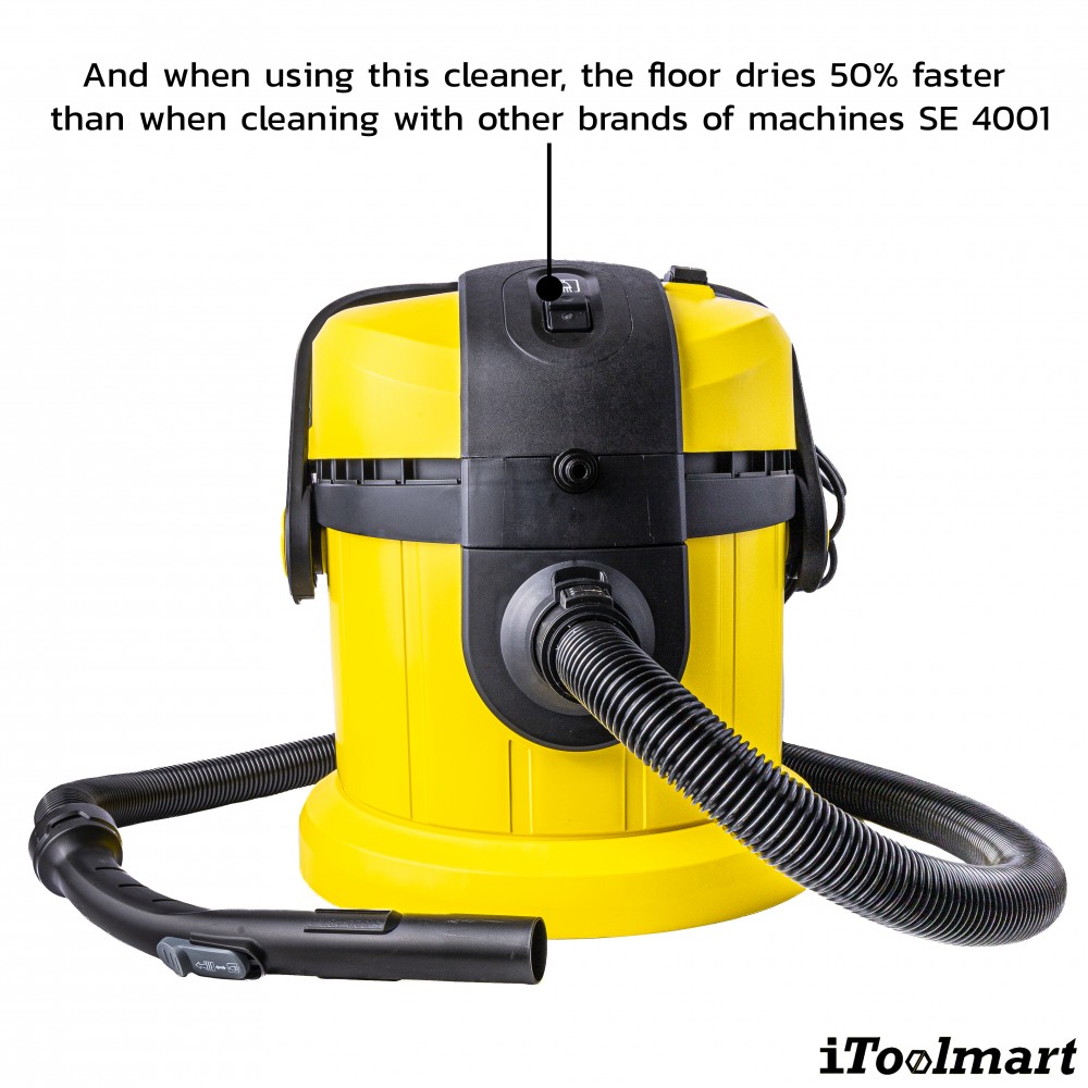 เครื่องซักพรมแบบสเปรย์แล้วดูดกลับ Karcher SE 4001 แรงดันไฟฟ้า 220 240 โวลต์ ความจุถัง 4 ลิตร 1 081 130 0