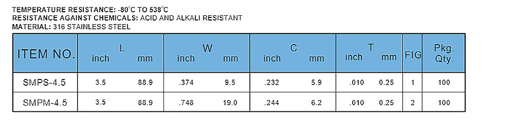 เคเบิลไทส์สแตนเลส KST SMPS 8 0 ความยาว 102 mm 1 เส้น
