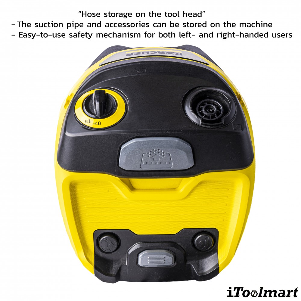 เครื่องดูดฝุ่นแบบเปียกและแบบแห้ง Karcher WD 5 S V 25 5 22 กำลังมอเตอร์ 1100 วัตต์ ถังความจุ 25 ลิตร 1 628 350 0