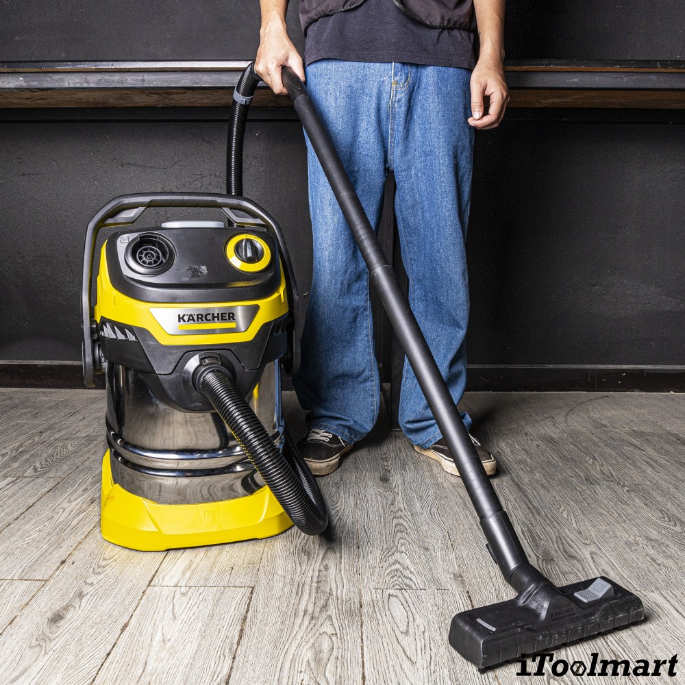 เครื่องดูดฝุ่นแบบเปียกและแบบแห้ง Karcher WD 5 S V 25 5 22 กำลังมอเตอร์ 1100 วัตต์ ถังความจุ 25 ลิตร 1 628 350 0
