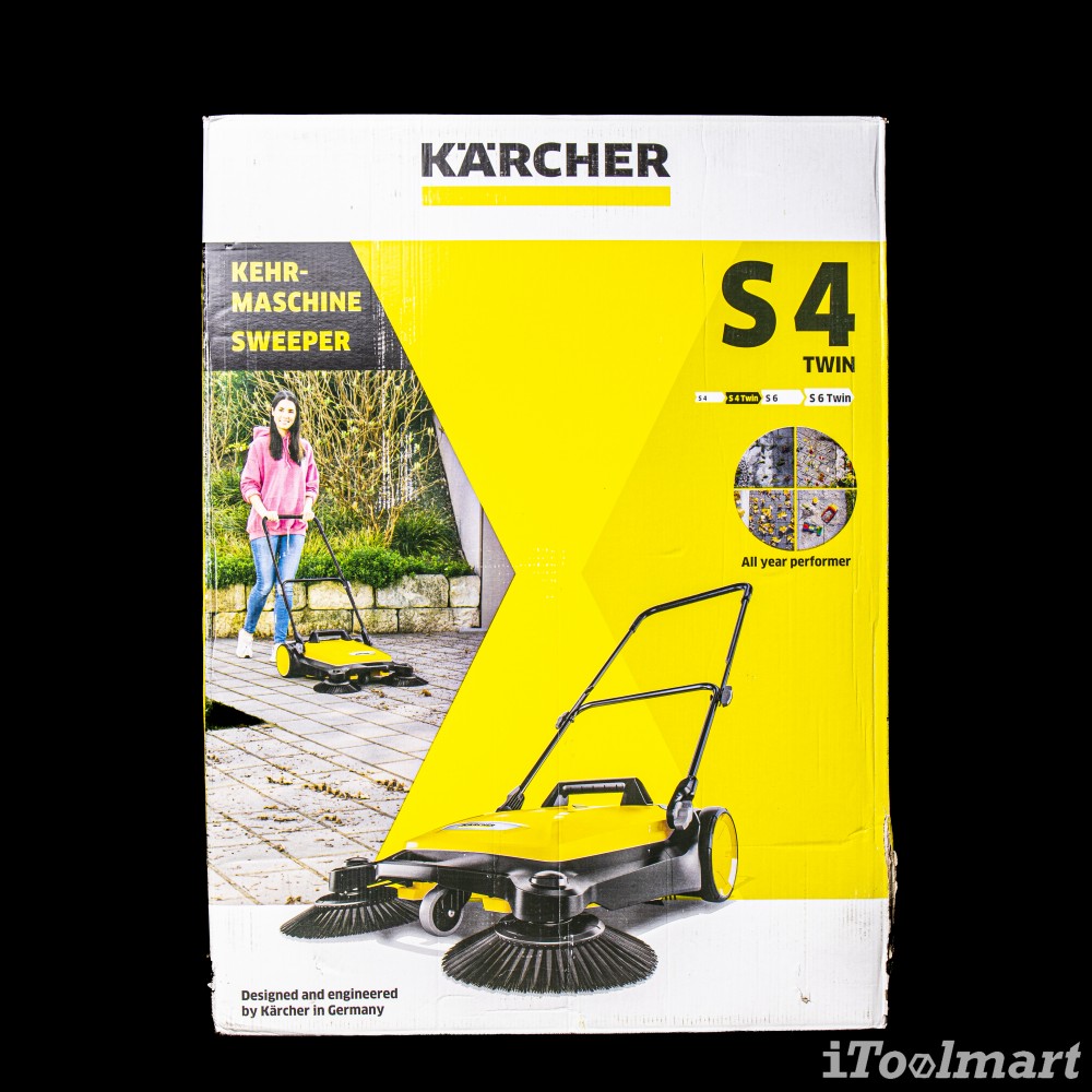 เครื่องกวาดพื้น Karcher S 4 TWIN เครื่องกวาดพื้นแบบเดินตาม 1 766 360 0