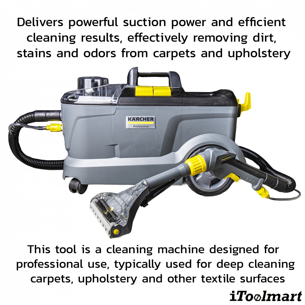 เครื่องซักพรมแบบสเปรย์แล้วดูดกลับ Puzzi 10 1 Karcher 1 100 130 0 เครื่องซักพรมแบบสเปรย์แล้วดูดกลับ Puzzi 10 1 Karcher 1 100 130 0