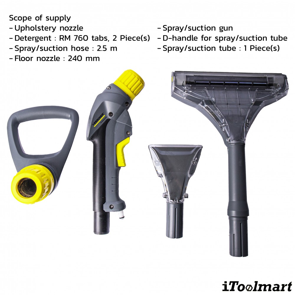 เครื่องซักพรมแบบสเปรย์แล้วดูดกลับ Puzzi 10 1 Karcher 1 100 130 0 เครื่องซักพรมแบบสเปรย์แล้วดูดกลับ Puzzi 10 1 Karcher 1 100 130 0