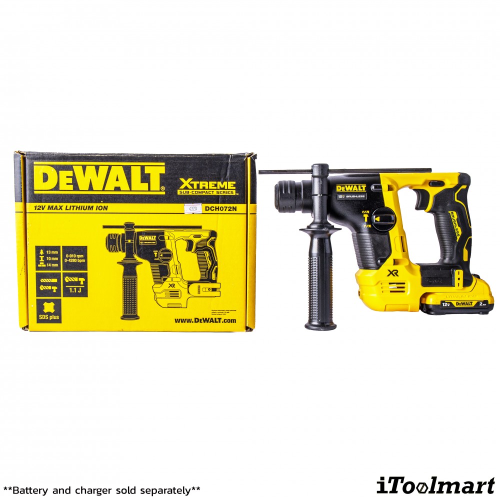สว่านโรตารี่ไร้สาย DEWALT DCH072N KR 12V  ขนาด 14 มม   ตัวเปล่า 
