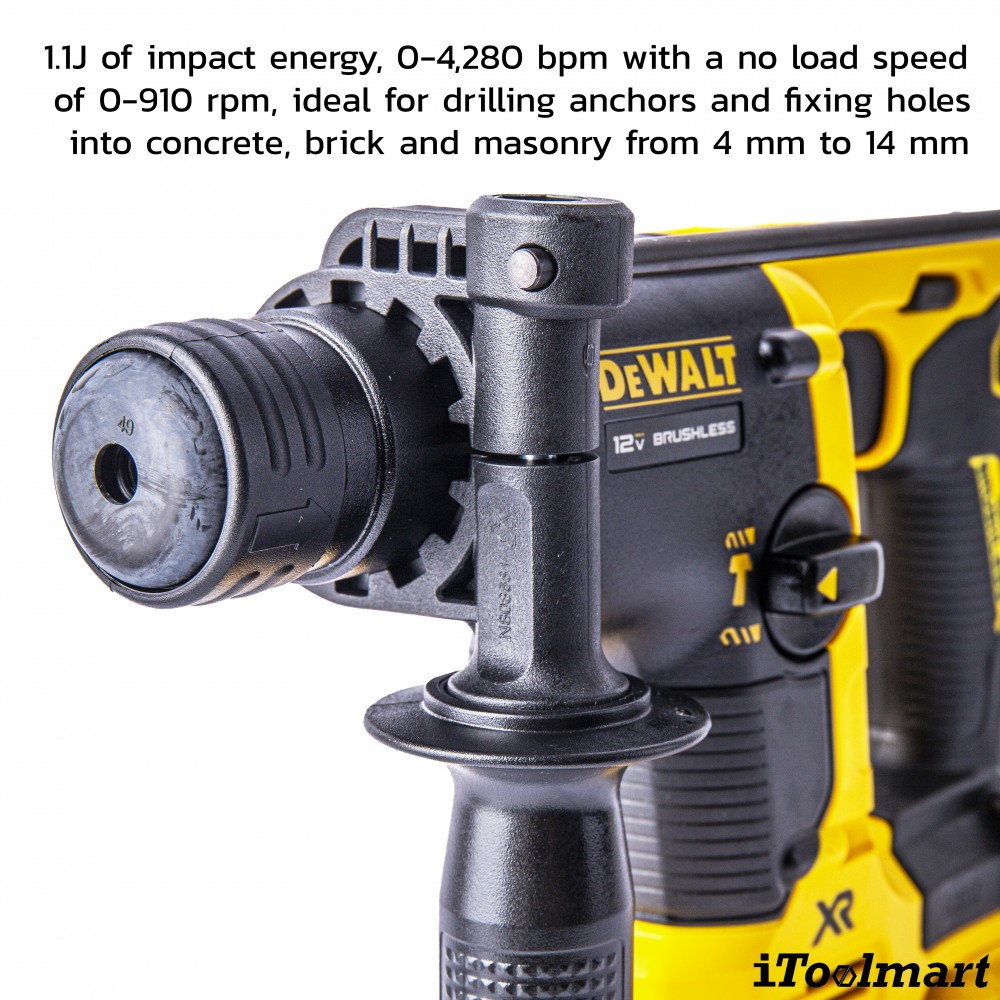 สว่านโรตารี่ไร้สาย DEWALT DCH072N KR 12V  ขนาด 14 มม   ตัวเปล่า 