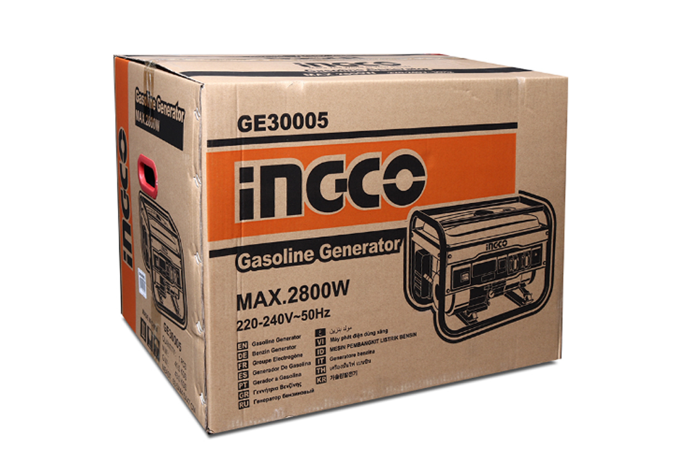 เครื่องปั่นไฟ เบนซิน INGCO GE30005 กำลังไฟ 2 5 Kw  เครื่องยนต์ 4 จังหวะ
