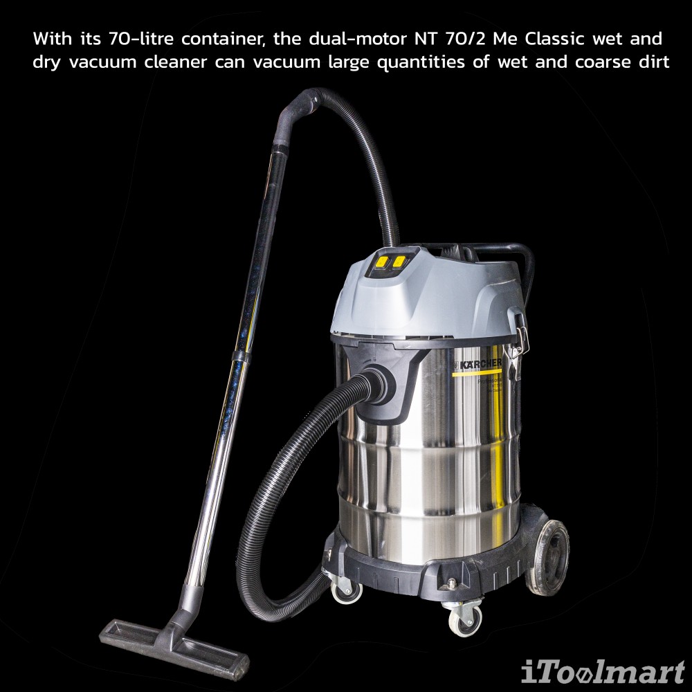 เครื่องดูดฝุ่น Karcher NT 70 2 Me Classic เครื่องดูดฝุ่นน้ำ แห้ง 1 667 224 0 เครื่องดูดฝุ่น Karcher NT 70 2 Me Classic เครื่องดูดฝุ่นน้ำ แห้ง 1 667 224 0