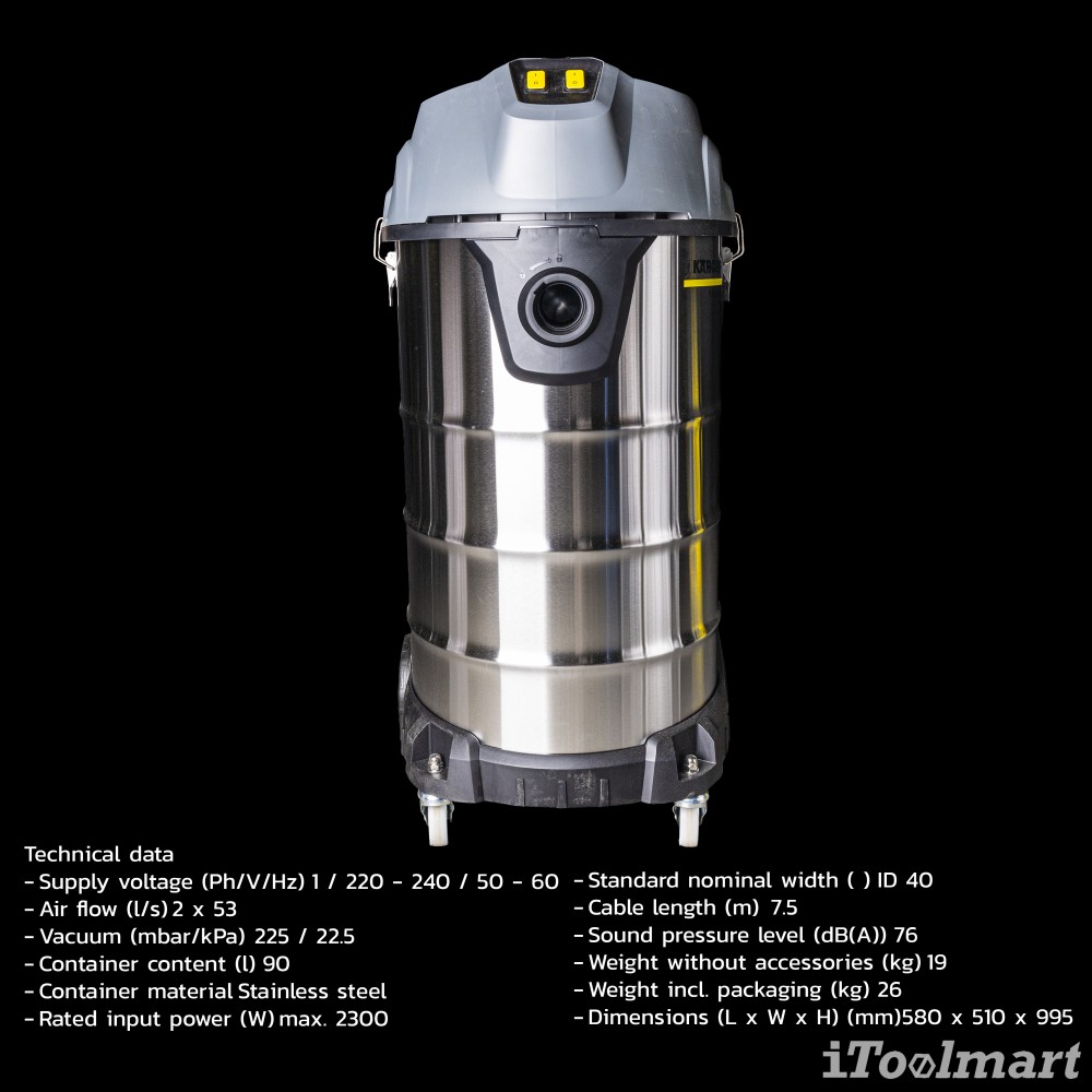 เครื่องดูดฝุ่น Karcher NT 90 2 Me Classic เครื่องดูดฝุ่นน้ำ แห้ง 1 667 701 0