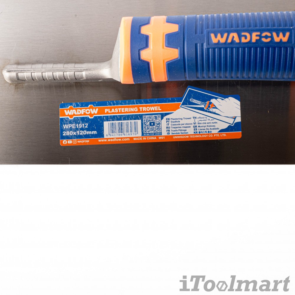 เกรียง WADFOW WPE1912 เกรียงขัดมัน ขนาด 280 x 120 มม 