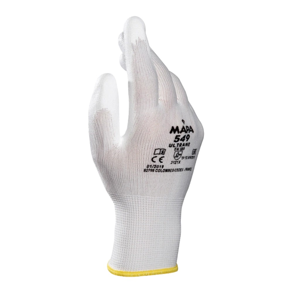 ถุงมือช่าง MAPA Ultrane 549 เบอร์ 8 M เคลือบ Polyurethane