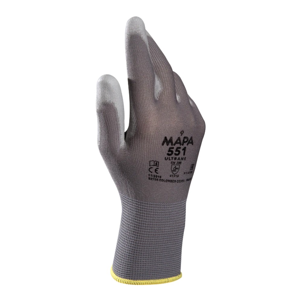 ถุงมือช่าง MAPA Ultrane 551 เคลือบ Polyurethane