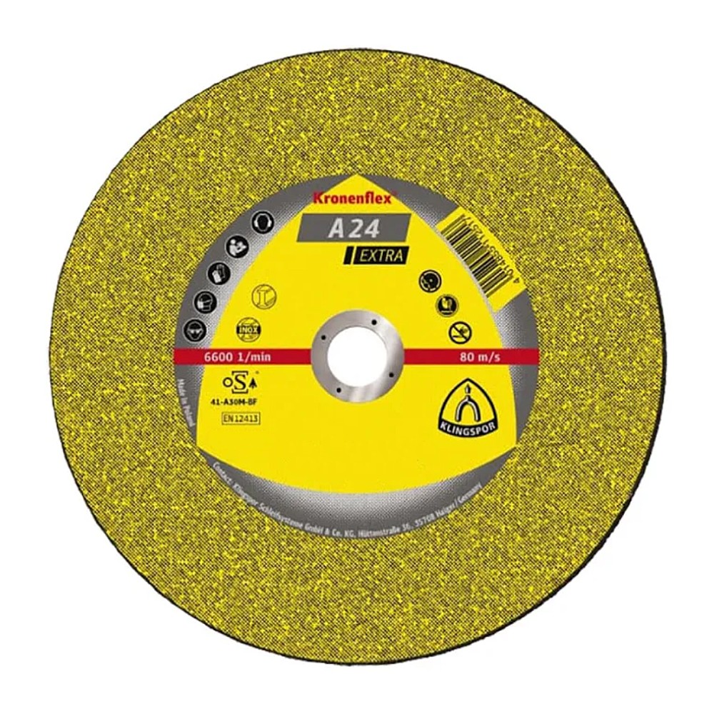 ใบตัดเหล็ก สแตนเลส 7 นิ้ว Klingspor A24EX หนา 3 mm 