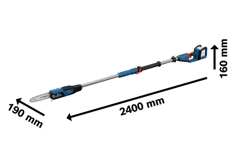 เลื่อยโซ่ไร้สาย Bosch GKE 18V 25 T Professional ด้ามยาว 18V   ตัวเปล่า 