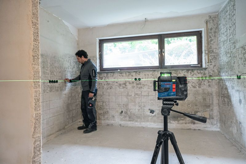 เลเซอร์วัดระดับ BOSCH GLL 90 33 XG แสงสีเขียว 