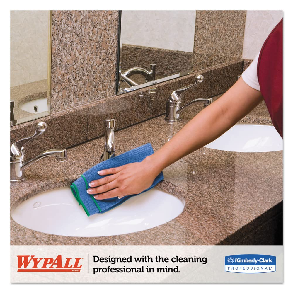 ผ้าเช็ดไมโครไฟเบอร์ Kimberly Clark 83620 สีน้ำเงิน ขนาด 40x40 cm   6 ผืน 