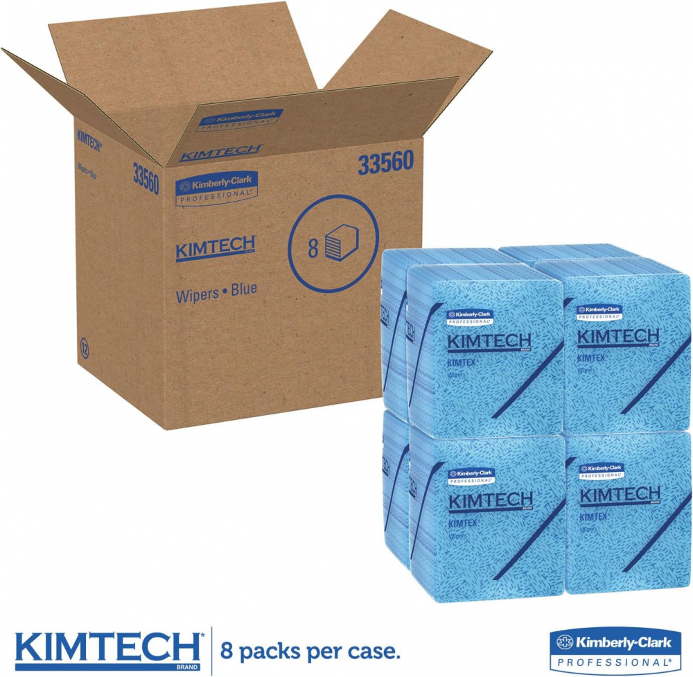 กระดาษเช็ดทำความสะอาด Kimberly Clark KIMTEX สำหรับอุตสาหกรรม ขนาด 300x425 มม   66 แผ่น 
