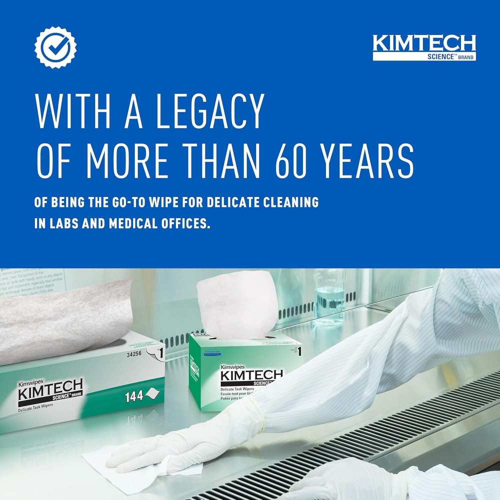 กระดาษเช็ดทำความสะอาด Kimberly Clark KIMTECH SCIENCE ขนาด 110x213 มม   280 แผ่น 